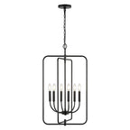 Lustre suspendu réglable Noelline à 6 lumières de SAFAVIEH Lighting (ampoules LED incluses) - Noir - 17 po L x 15 po P x 95 po H