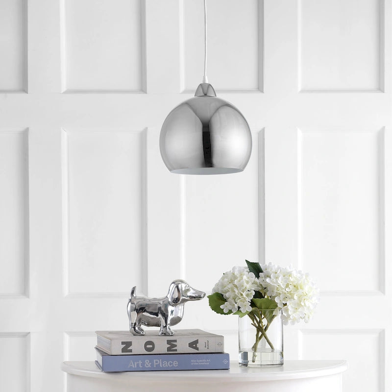 Suspension SAFAVIEH Lighting Stella, 1 lumière LED, réglable, en cuivre - 10 x 10 x 12,1 x 84,1 cm - 10 x 10 x 84 cm (L x P x H)