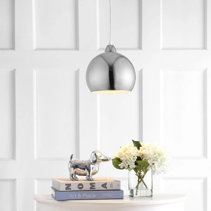 Suspension SAFAVIEH Lighting Stella, 1 lumière LED, réglable, en cuivre - 10 x 10 x 12,1 x 84,1 cm - 10 x 10 x 84 cm (L x P x H)