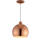 Suspension SAFAVIEH Lighting Stella, 1 lumière LED, réglable, en cuivre - 10 x 10 x 12,1 x 84,1 cm - 10 x 10 x 84 cm (L x P x H)