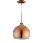 Suspension SAFAVIEH Lighting Stella, 1 lumière LED, réglable, en cuivre - 10 x 10 x 12,1 x 84,1 cm - 10 x 10 x 84 cm (L x P x H)