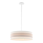 Suspension extensible SAFAVIEH Lighting Aivo - 50,8 cm L x 50,8 cm P x 64,8 cm H - Crème/Blanc - 50,8 cm L x 50,8 cm P x 175,3 cm H