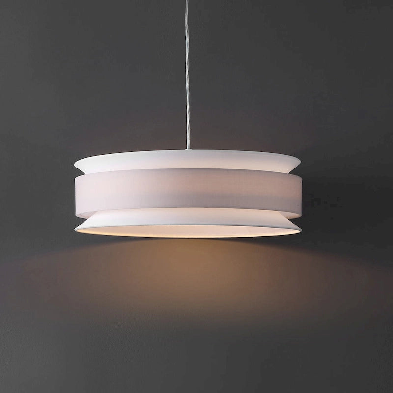 Suspension extensible SAFAVIEH Lighting Aivo - 50,8 cm L x 50,8 cm P x 64,8 cm H - Crème/Blanc - 50,8 cm L x 50,8 cm P x 175,3 cm H