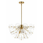Suspension SAFAVIEH Lighting Meene 6 lumières 24 - 24 x 24 x 23-53 - avec profondeur/hauteur - Laiton - 24 po L x 24 po P x 53 po H