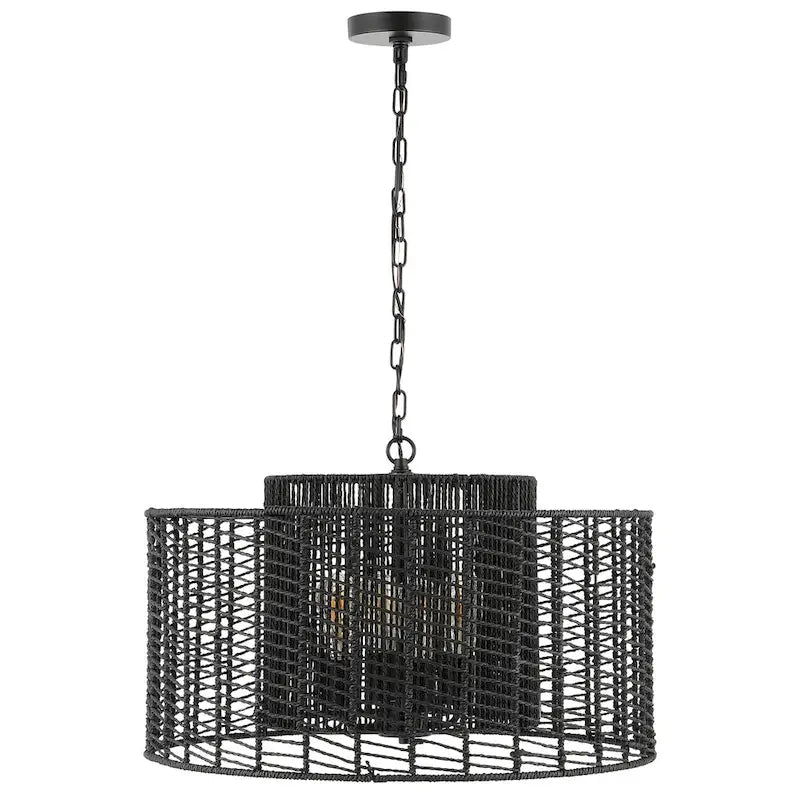 Suspension extensible Jolanda de SAFAVIEH Lighting - 63,5 cm L x 63,5 cm P x 51-200,7 cm H