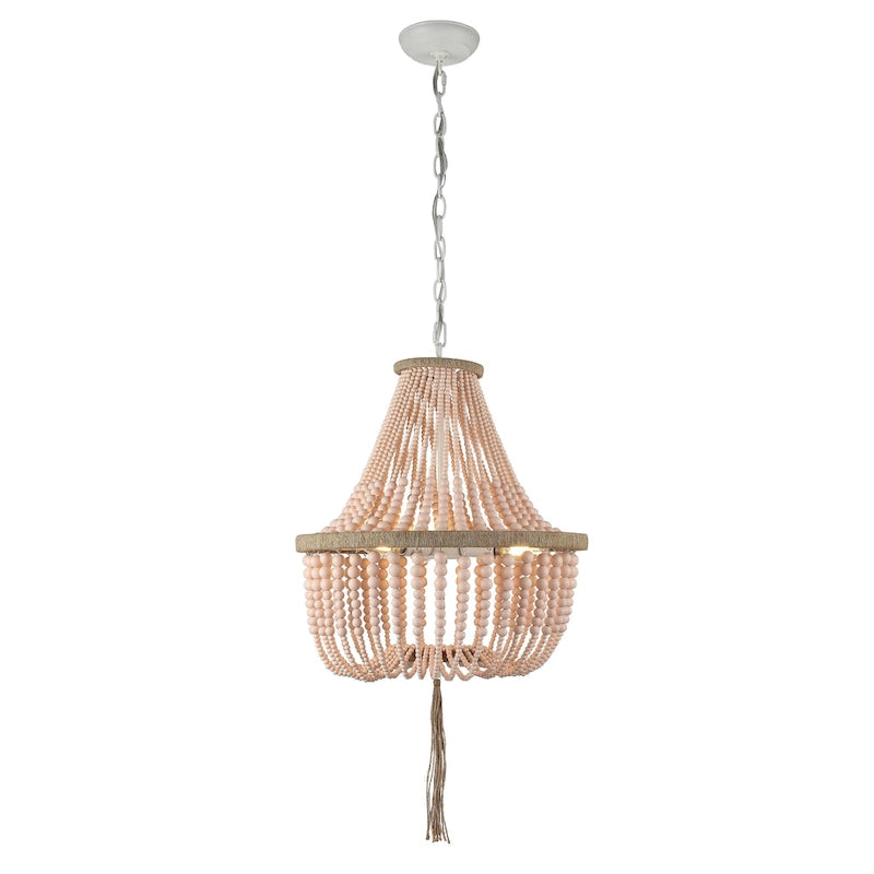 Suspension Kaori de SAFAVIEH Lighting, réglable, 3 lumières, bleue - 16,5 x 16,5 x 29,75 cm - 111,75 cm - 17 cm (L) x 17 cm (P) x 112 cm (H)
