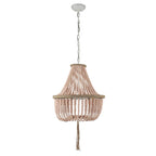 Suspension Kaori de SAFAVIEH Lighting, réglable, 3 lumières, bleue - 16,5 x 16,5 x 29,75 cm - 111,75 cm - 17 cm (L) x 17 cm (P) x 112 cm (H)