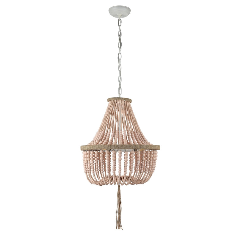 Suspension Kaori de SAFAVIEH Lighting, réglable, 3 lumières, bleue - 16,5 x 16,5 x 29,75 cm - 111,75 cm - 17 cm (L) x 17 cm (P) x 112 cm (H)