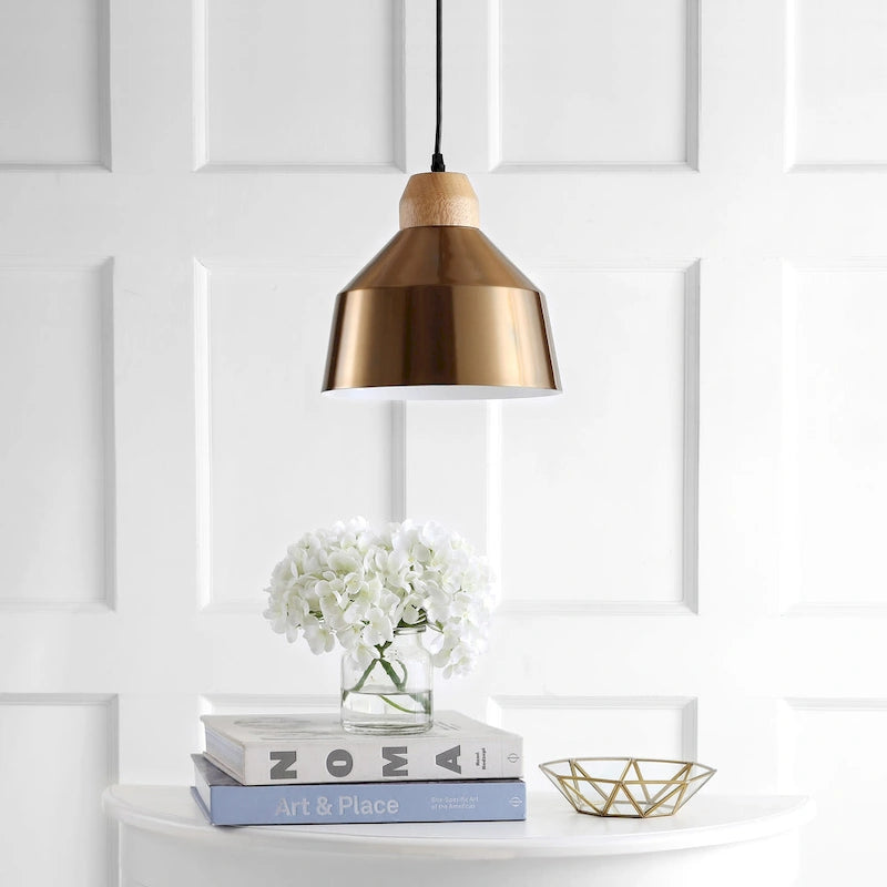 Suspension LED SAFAVIEH Lighting Snowflake, 1 lumière, réglable, finition nickel - 10,25 x 10,25 x 11,3 x 83,3 cm - 10 x 10 x 83 cm (L x P x H)