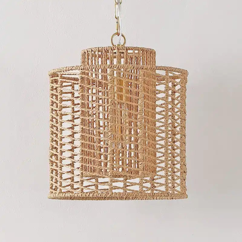 Suspension Gudula 12 de SAFAVIEH Lighting - 12 po L x 12 po P x 78 po H