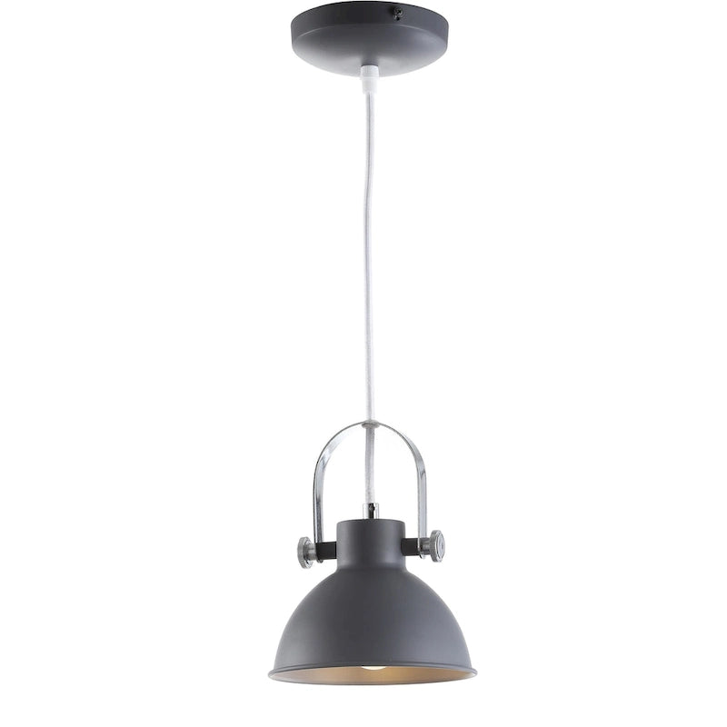 Suspension LED blanche réglable Orhideea de SAFAVIEH Lighting (1 lumière) - 15,9 x 15,9 x 25,4 cm (6 x 6 x 82 cm) - 15,2 x 15,2 x 20,3 cm (6 x 6 x 82 cm)
