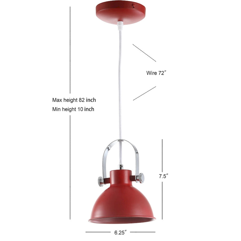 Suspension LED blanche réglable Orhideea de SAFAVIEH Lighting (1 lumière) - 15,9 x 15,9 x 25,4 cm (6 x 6 x 82 cm) - 15,2 x 15,2 x 20,3 cm (6 x 6 x 82 cm)