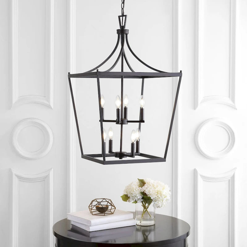 SAFAVIEH Lighting Ghida 8-light Pendant - 20 x20 x37.5-109.5  - 20Wx20Dx110H