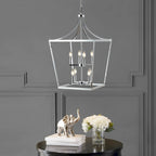 Suspension Ghida 8 lumières de SAFAVIEH Lighting - 20 x 20 x 37,5-109,5 cm - 20 cm L x 20 cm P x 110 cm H