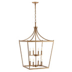 Suspension Ghida 8 lumières de SAFAVIEH Lighting - 20 x 20 x 37,5-109,5 cm - 20 cm L x 20 cm P x 110 cm H