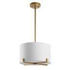 Suspension Kolfinna de SAFAVIEH Lighting - 14 x 14 x 7 - Laiton - 14 cm (L) x 14 cm (P) x 46 cm (H)