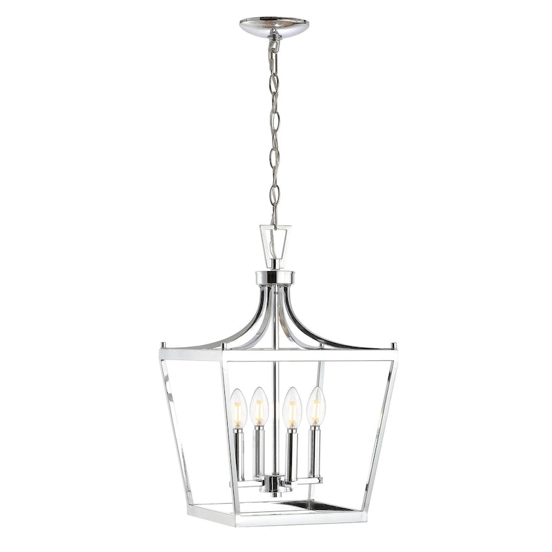 Suspension Olgica 4 lumières de SAFAVIEH Lighting - 13 x 13 x 24,75-96,75 cm - 13L x 13P x 97H