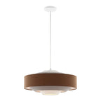 Suspension Fatme 20 de SAFAVIEH Lighting - 20 x 20 x 11-70 - avec profondeur/hauteur - Marron/Beige/Blanc - 20L x 20P x 70H