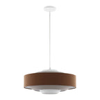 Suspension Fatme 20 de SAFAVIEH Lighting - 20 x 20 x 11-70 - avec profondeur/hauteur - Marron/Beige/Blanc - 20L x 20P x 70H