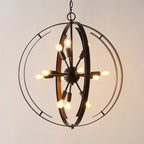 SAFAVIEH Lighting Louwra 90  Glam Pendant (12-Bulb) - 25  W x 25  D x 90  H - Brown - 25Wx25Dx90H