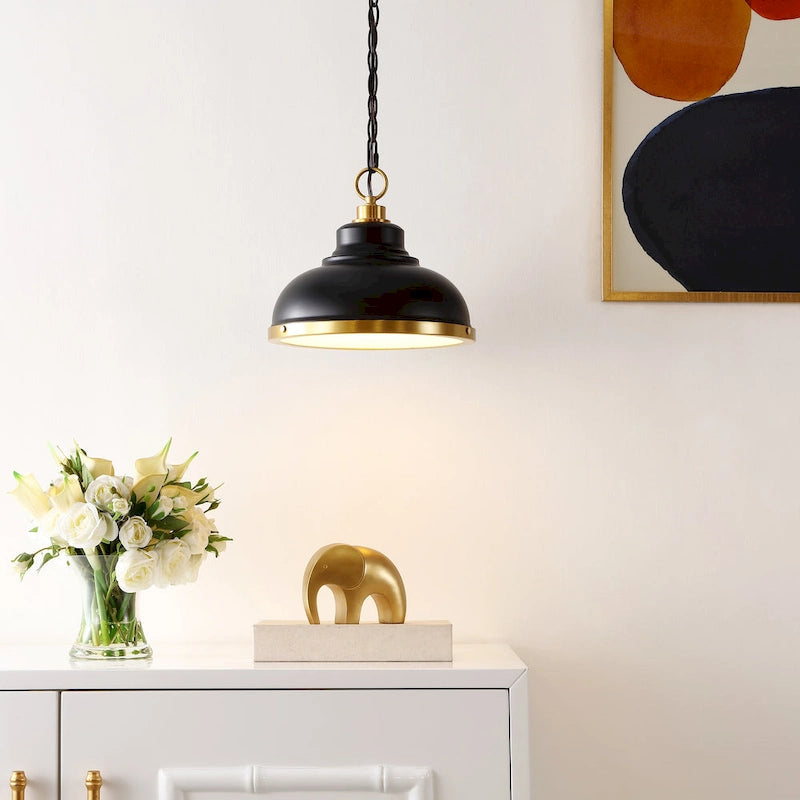 SAFAVIEH Selveta 12-inch Pendant Light - 12 In. W x 12 In. D x 14-73 In. H - Oil Rubbed Bronze - 12Wx12Dx73H