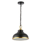 Suspension SAFAVIEH Selveta 30,5 cm (12 po) - 30,5 cm (12 po) L x 30,5 cm (12 po) P x 35,5 à 185 cm (14 à 73 po) H - Bronze huilé - 30,5 cm (12 po) L x 30,5 cm (12 po) P x 185,5 cm (73 po) H