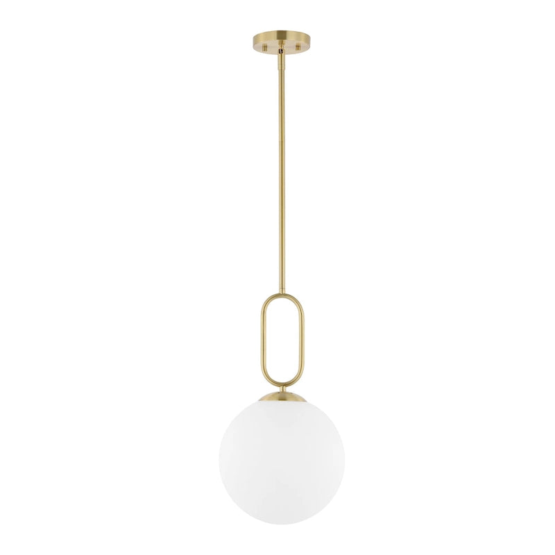Suspension extensible Rodanthi de SAFAVIEH Lighting - 25,4 cm L x 25,4 cm P x 68,6-144,8 cm H - Laiton - 10L x 10P x 57H