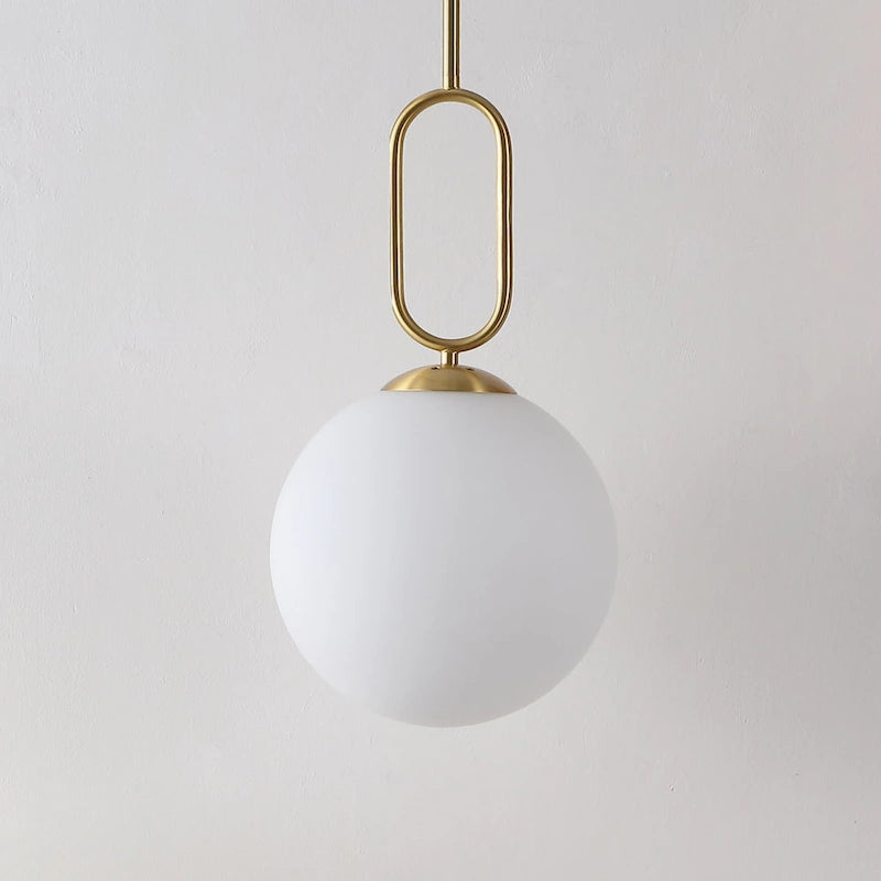 Suspension extensible Rodanthi de SAFAVIEH Lighting - 25,4 cm L x 25,4 cm P x 68,6-144,8 cm H - Laiton - 10L x 10P x 57H