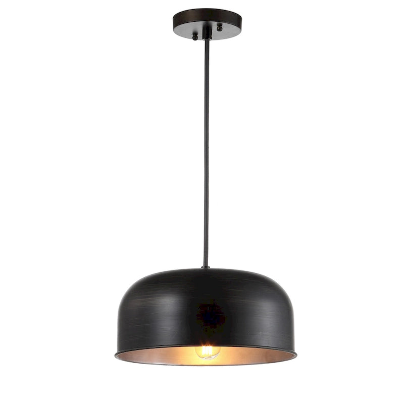 Suspension LED grise réglable Vildan de SAFAVIEH Lighting (1 lumière) - Dimensions : 12,1 x 12,1 x 7,5 à 79,5 cm - Peinture grise - Dimensions : 12 x 12 x 80 cm (L x P x H)