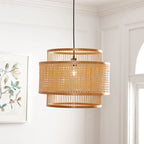SAFAVIEH Gundela 20-inch Pendant Light - 20 In. W x 20 In. D x 16 In. H - Natural - 20Wx20Dx16H