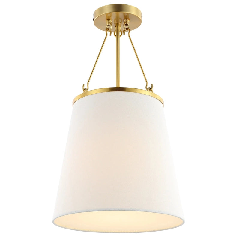 Suspension Marushka 30 cm (12 pouces) de SAFAVIEH Lighting - 30,5 cm (12 po) L x 30,5 cm (12 po) P x 50,8 cm (20 po) H - Or