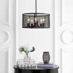 SAFAVIEH Lighting Lutetia Adjustable 5-Light Led Brass Pendant - 20 x20 x13.5-43.5  - Dark Grey - 20Wx20Dx44H