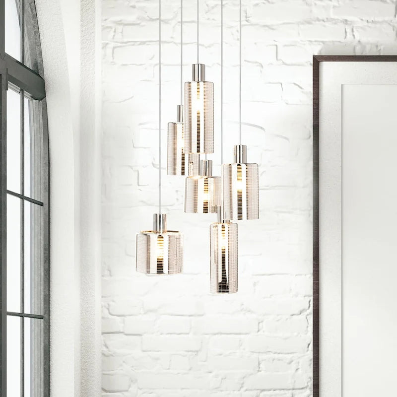 Suspension Trinh de SAFAVIEH Lighting - 19 x 19 x 34-84,5 - Noir - 19 cm (L) x 19 cm (P) x 85 cm (H)