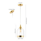 Suspension Anouschka 17 cm (6,7 pouces) de SAFAVIEH Lighting - 25,4 cm (10 pouces) L x 25,4 cm (10 pouces) P x 30,5 cm (12 pouces) H - Or