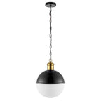 Suspension SAFAVIEH Lighting Gulseven 32,3 cm (12,7 pouces) - 33 cm (13 po) L x 33 cm (13 po) P x 46 cm (18 po) H