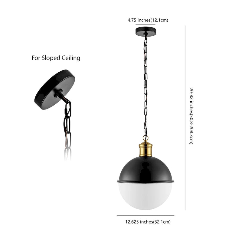 Suspension SAFAVIEH Lighting Gulseven 32,3 cm (12,7 pouces) - 33 cm (13 po) L x 33 cm (13 po) P x 46 cm (18 po) H