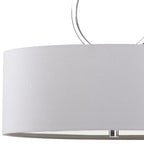 Suspension cylindrique chromée réglable à 3 lumières SAFAVIEH Lighting couleur cannelle - 18 x 18 x 16,75 - 52,75 - 18 x 18 x 16,75 - 52,75