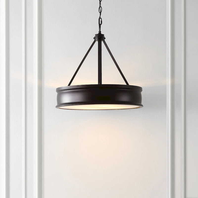 SAFAVIEH Lighting Torbjorg 4-light 19.5-inch Pendant - 20  W x 20  D x 22-94  H - Oil Rubbed Bronze - 20Wx20Dx94H