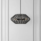 Suspension Santoshi 5 lumières SAFAVIEH Lighting - 71 x 71 x 51 cm - Noir - 71 x 71 x 127 cm