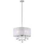 SAFAVIEH Lighting Kyra Adjustable 5-Light Chrome Pendant - 20  W x 20  D x 19 - 55  H - 20Wx20Dx55H