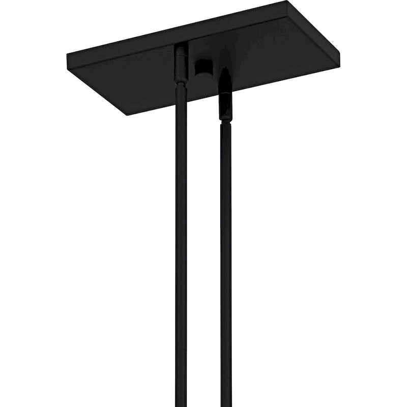 Lustre linéaire Foreland à 6 lumières, noir mat