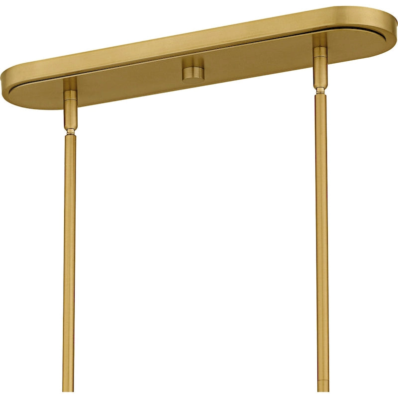 Lustre linéaire Penley à 6 lumières en or brossé