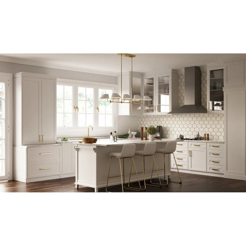 Lustre linéaire Penley à 6 lumières en or brossé