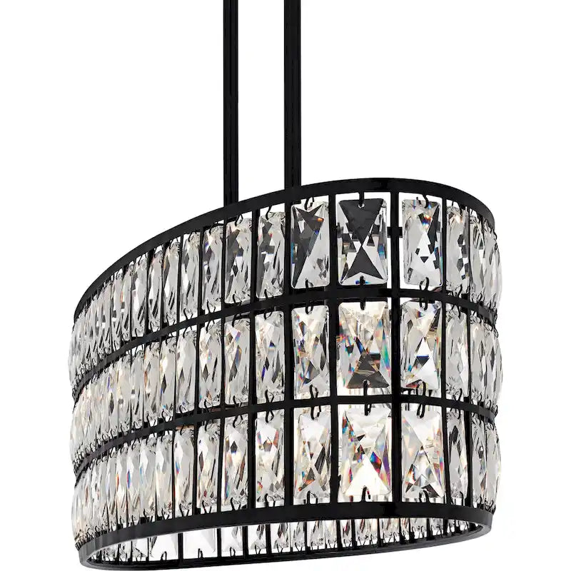Lustre linéaire Gibson à 5 lumières, noir mat