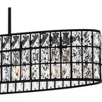 Lustre linéaire Gibson à 5 lumières, noir mat