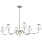 Lustre linéaire McKinney à 6 lumières en nickel brossé