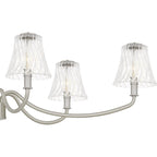 Lustre linéaire McKinney à 6 lumières en nickel brossé