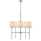 Suspension réglable à 5 lumières LED Dortra de SAFAVIEH Lighting - 66 cm (L) x 66 cm (P) x 110 cm (H)