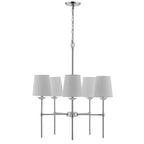 Suspension réglable à 5 lumières LED Dortra de SAFAVIEH Lighting - 66 cm (L) x 66 cm (P) x 110 cm (H)