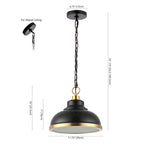 Suspension SAFAVIEH Bastion 30,5 cm (12 po) - 30,5 cm (12 po) L x 30,5 cm (12 po) P x 185,5 cm (73 po) H
